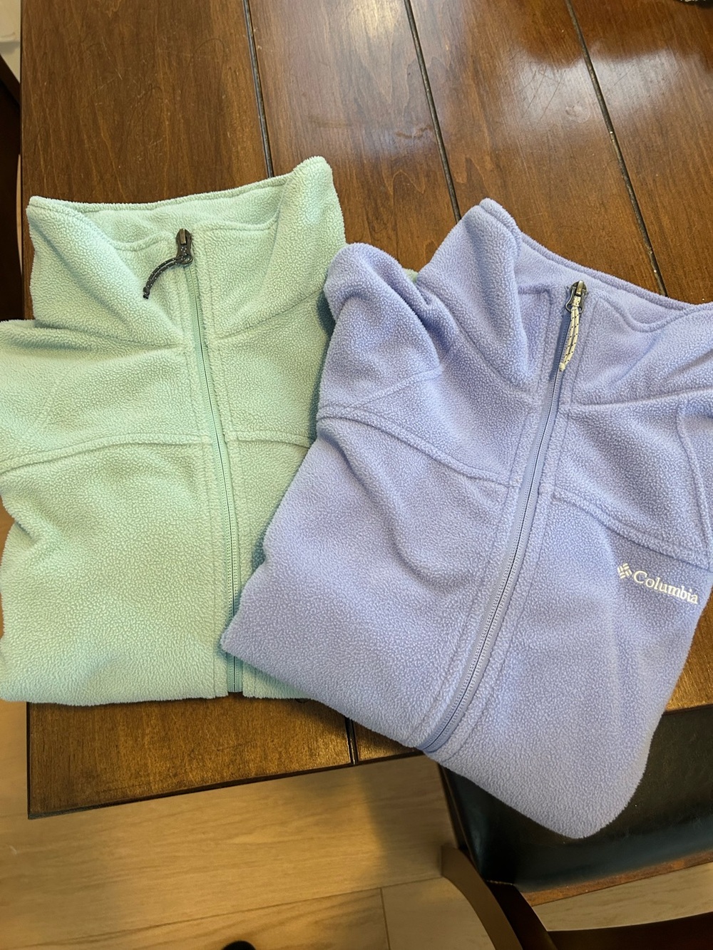 Columbia Women’s Fleece Jacket - Purple and green